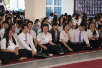 นักศึกษาชั้นปีที่ 4 รหัส 63 ร่วมงาน { ส่งลูกกลับบ้าน นำปณิธานฯ ที่เป็นจริง } ปีการศึกษา 2566