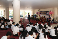 นักศึกษาชั้นปีที่ 4 รหัส 63 ร่วมงาน { ส่งลูกกลับบ้าน นำปณิธานฯ ที่เป็นจริง } ปีการศึกษา 2566