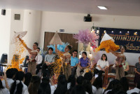 นักศึกษาชั้นปีที่ 4 รหัส 63 ร่วมงาน { ส่งลูกกลับบ้าน นำปณิธานฯ ที่เป็นจริง } ปีการศึกษา 2566