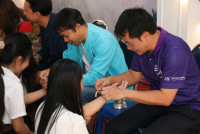 นักศึกษาชั้นปีที่ 4 รหัส 63 ร่วมงาน { ส่งลูกกลับบ้าน นำปณิธานฯ ที่เป็นจริง } ปีการศึกษา 2566