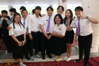 นักศึกษาชั้นปีที่ 4 รหัส 63 ร่วมงาน { ส่งลูกกลับบ้าน นำปณิธานฯ ที่เป็นจริง } ปีการศึกษา 2566