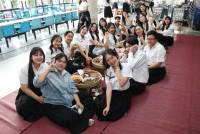 นักศึกษาชั้นปีที่ 4 รหัส 63 ร่วมงาน { ส่งลูกกลับบ้าน นำปณิธานฯ ที่เป็นจริง } ปีการศึกษา 2566