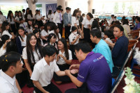 นักศึกษาชั้นปีที่ 4 รหัส 63 ร่วมงาน { ส่งลูกกลับบ้าน นำปณิธานฯ ที่เป็นจริง } ปีการศึกษา 2566