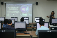 คณะศึกษาศาสตร์ มช. กิจกรรมเสริมสร้างความรู้ความเข้าใจการประยุกต์ใช้ AI (ปัญญาประดิษฐ์) ในการจัดการเรียนการสอนของบุคลากรสายวิชาการ สังกัดภาควิชาฯ ภายใต้โครงการส่งเสริมการ Re-skill Up-skill ของบุคลากรสายวิชาการและสายสนับสนุน