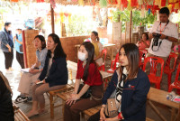 อาจารย์ประจำสาขาวิชาการบริหารการศึกษา ให้การต้อนรับ สกสว. เข้าเยี่ยมชมโครงการฯ ที่ได้รับทุนจากกองทุน ววน. ณ ซุ้มโคมมงคล วัดดอนจั่น