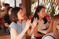 อาจารย์ประจำสาขาวิชาการบริหารการศึกษา ให้การต้อนรับ สกสว. เข้าเยี่ยมชมโครงการฯ ที่ได้รับทุนจากกองทุน ววน. ณ ซุ้มโคมมงคล วัดดอนจั่น