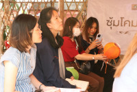 อาจารย์ประจำสาขาวิชาการบริหารการศึกษา ให้การต้อนรับ สกสว. เข้าเยี่ยมชมโครงการฯ ที่ได้รับทุนจากกองทุน ววน. ณ ซุ้มโคมมงคล วัดดอนจั่น