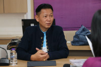 เลขานุการคณะศึกษาศาสตร์ ให้การต้อนรับเลขานุการและเจ้าหน้าที่วิทยาลัยศิลปะ สื่อ และเทคโนโลยี เข้าแลกเปลี่ยนเรียนรู้ด้านการขอกำหนดตำแหน่งที่สูงขึ้นของบุคลากรสายปฏิบัติการ