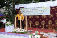 สาขาอุตสาหกรรมศึกษา จัดพิธีทำบุญและสืบสานประเพณีการหล่อเทียนพรรษา ประจำปีการศึกษา 2567