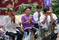 สาขาอุตสาหกรรมศึกษา จัดพิธีทำบุญและสืบสานประเพณีการหล่อเทียนพรรษา ประจำปีการศึกษา 2567