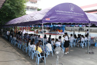 สาขาอุตสาหกรรมศึกษา จัดพิธีทำบุญและสืบสานประเพณีการหล่อเทียนพรรษา ประจำปีการศึกษา 2567
