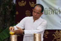 สาขาอุตสาหกรรมศึกษา จัดพิธีทำบุญและสืบสานประเพณีการหล่อเทียนพรรษา ประจำปีการศึกษา 2567