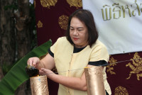 สาขาอุตสาหกรรมศึกษา จัดพิธีทำบุญและสืบสานประเพณีการหล่อเทียนพรรษา ประจำปีการศึกษา 2567