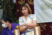 สาขาอุตสาหกรรมศึกษา จัดพิธีทำบุญและสืบสานประเพณีการหล่อเทียนพรรษา ประจำปีการศึกษา 2567