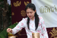 สาขาอุตสาหกรรมศึกษา จัดพิธีทำบุญและสืบสานประเพณีการหล่อเทียนพรรษา ประจำปีการศึกษา 2567
