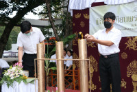 สาขาอุตสาหกรรมศึกษา จัดพิธีทำบุญและสืบสานประเพณีการหล่อเทียนพรรษา ประจำปีการศึกษา 2567