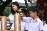 สาขาอุตสาหกรรมศึกษา จัดพิธีทำบุญและสืบสานประเพณีการหล่อเทียนพรรษา ประจำปีการศึกษา 2567