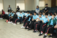 กิจรรม English Day Camp นักเรียนโรงเรียนบุญวาทย์วิทยาลัย จัดโดยหน่วยบริการวิชาการร่วมกับสาขาวิชาภาษาอังกฤษ