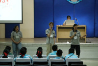 กิจรรม English Day Camp นักเรียนโรงเรียนบุญวาทย์วิทยาลัย จัดโดยหน่วยบริการวิชาการร่วมกับสาขาวิชาภาษาอังกฤษ