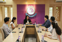 ผู้บริหารคณะศึกษาศาสตร์ มช. ให้การต้อนรับตัวแทนจาก Xi’an Jinqiao Study Abroad Service Co., Ltd. 