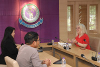 ผู้บริหารคณะศึกษาศาสตร์ มช. ให้การต้อนรับ Dr. Orsolya Tünde Endrődy-Nagy อาจารย์จาก Faculty of Education and Psychology, Eötvös Loránd University (ELTE) ประเทศฮังการี 