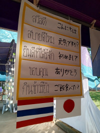 ประมวลภาพกิจกรรมเปิดกล่องชอล์ก ปีที่ 21 ประจำปีการศึกษา 2566 ของนักศึกษาจาก Kanda University of International Studies ประเทศญี่ปุ่น