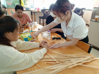 ประมวลภาพกิจกรรมโครงการจัดการเรียนการสอนภาษาไทยในฐานะภาษาต่างประเทศ ภาคเรียนที่ 2/2566 : กิจกรรมสานพัด