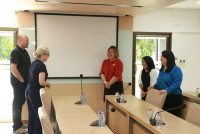 ผู้บริหารคณะศึกษาศาสตร์ มช. ให้การต้อนรับ Dr. Allison Witt และ Dr. Jacob Minniear จาก University of Illinois Urbana-Champaign 