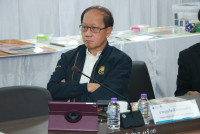 ผู้บริหารคณะศึกษาศาสตร์ และคณะผู้วิจัย ให้การต้อนรับคณะกรรมการติดตามประเมินผลโครงการจากกองทุนพัฒนาสื่อปลอดภัยและสร้างสรรค์ 