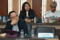 ผู้บริหารคณะศึกษาศาสตร์ และคณะผู้วิจัย ให้การต้อนรับคณะกรรมการติดตามประเมินผลโครงการจากกองทุนพัฒนาสื่อปลอดภัยและสร้างสรรค์ 