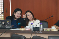 ผู้บริหารคณะศึกษาศาสตร์ และคณะผู้วิจัย ให้การต้อนรับคณะกรรมการติดตามประเมินผลโครงการจากกองทุนพัฒนาสื่อปลอดภัยและสร้างสรรค์ 
