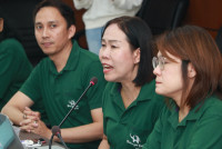 ผู้บริหารคณะศึกษาศาสตร์ และคณะผู้วิจัย ให้การต้อนรับคณะกรรมการติดตามประเมินผลโครงการจากกองทุนพัฒนาสื่อปลอดภัยและสร้างสรรค์ 