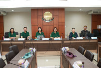 ผู้บริหารคณะศึกษาศาสตร์ และคณะผู้วิจัย ให้การต้อนรับคณะกรรมการติดตามประเมินผลโครงการจากกองทุนพัฒนาสื่อปลอดภัยและสร้างสรรค์ 