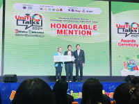 นักศึกษาสาขาวิชาชีววิทยา ได้รับรางวัลชมเชย (Honorable Mention) ในการประกวดในโครงการ UniTi Talks 2024