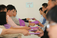 ดุษฎีบัณฑิต มหาบัณฑิต และบัณฑิตคณะศึกษาศาสตร์ มช. ร่วมฝึกซ้อมพิธีพระราชทานปริญญาบัตร มหาวิทยาลัยเชียงใหม่ ครั้งที่ 59