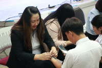 นักศึกษาชั้นปีที่ 4 รหัส 64 ร่วมงาน ส่งลูกกลับบ้าน นำปณิธานฯ ที่เป็นจริง  ปีการศึกษา 2567