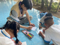 ชมรมพุทธศิลป์ศึกษาและประเพณี ศึกษาศาสตร์ มช. จัดกิจกรรมอุ่นไอรัก ณ โรงเรียนบ้านโป่งน้อย  