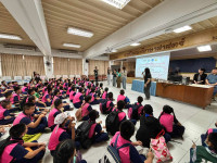 สาขาวิชาเคมี จัดกิจกรรมกิจกรรมค่ายพัฒนาผู้เรียนด้าน ICT แก่นักเรียนระดับชั้นประถมศึกษาปีที่ 4-5 โรงเรียนพุทธิโศภน 