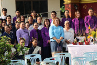 รดน้ำดำหัวอธิการบดี และ คณาจารย์อาวุโสของคณะฯ