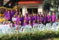 รดน้ำดำหัวอธิการบดี และ คณาจารย์อาวุโสของคณะฯ