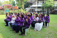 รดน้ำดำหัวอธิการบดี และ คณาจารย์อาวุโสของคณะฯ