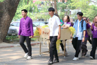 รดน้ำดำหัวอธิการบดี และ คณาจารย์อาวุโสของคณะฯ
