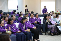 รดน้ำดำหัวอธิการบดี และ คณาจารย์อาวุโสของคณะฯ