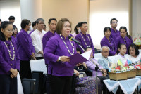 รดน้ำดำหัวอธิการบดี และ คณาจารย์อาวุโสของคณะฯ
