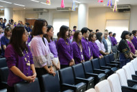รดน้ำดำหัวอธิการบดี และ คณาจารย์อาวุโสของคณะฯ