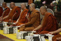 ผู้บริหาร คณาจารย์ และบุคลากร คณะศึกษาศาสตร์ มช. ร่วมงานบำเพ็ญกุศลสวดอภิธรรม และฌาปนกิจศพ คุณแม่รัตนา อินต๊ะปั๋น 