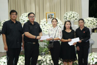 ผู้บริหาร คณาจารย์ และบุคลากร คณะศึกษาศาสตร์ มช. ร่วมงานบำเพ็ญกุศลสวดอภิธรรม และฌาปนกิจศพ คุณแม่รัตนา อินต๊ะปั๋น 