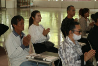 ผู้บริหาร คณาจารย์ และบุคลากร คณะศึกษาศาสตร์ มช. ร่วมงานบำเพ็ญกุศลสวดอภิธรรม และฌาปนกิจศพ คุณแม่รัตนา อินต๊ะปั๋น 