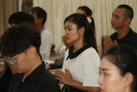 ผู้บริหาร คณาจารย์ และบุคลากร คณะศึกษาศาสตร์ มช. ร่วมงานบำเพ็ญกุศลสวดอภิธรรม และฌาปนกิจศพ คุณแม่รัตนา อินต๊ะปั๋น 