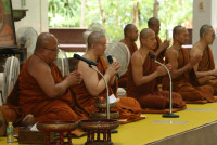 ผู้บริหาร คณาจารย์ และบุคลากร คณะศึกษาศาสตร์ มช. ร่วมงานบำเพ็ญกุศลสวดอภิธรรม และฌาปนกิจศพ คุณแม่รัตนา อินต๊ะปั๋น 